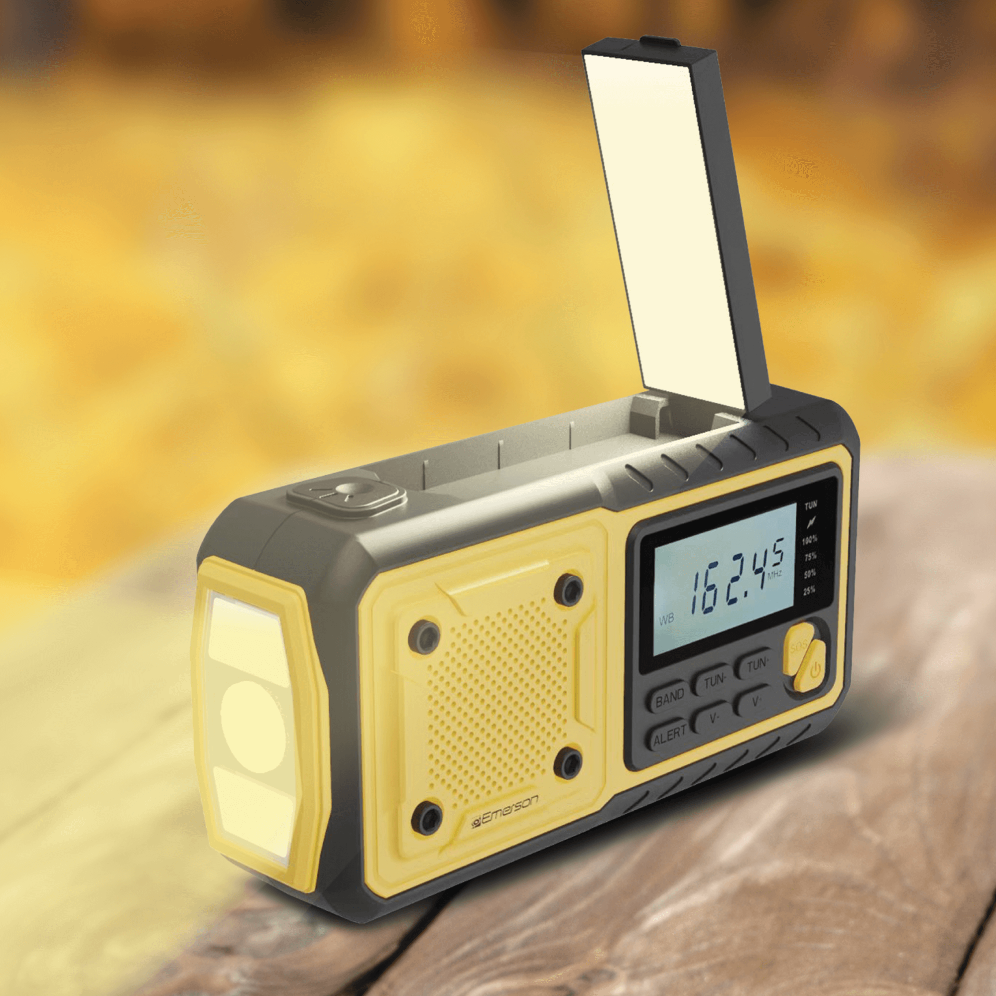 Emergency AMFM Radio with Weather Band / Flashlight / Power Bank