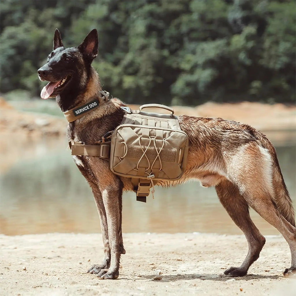 Dog Tactical Saddle Bag Camping Pack Large Dogs