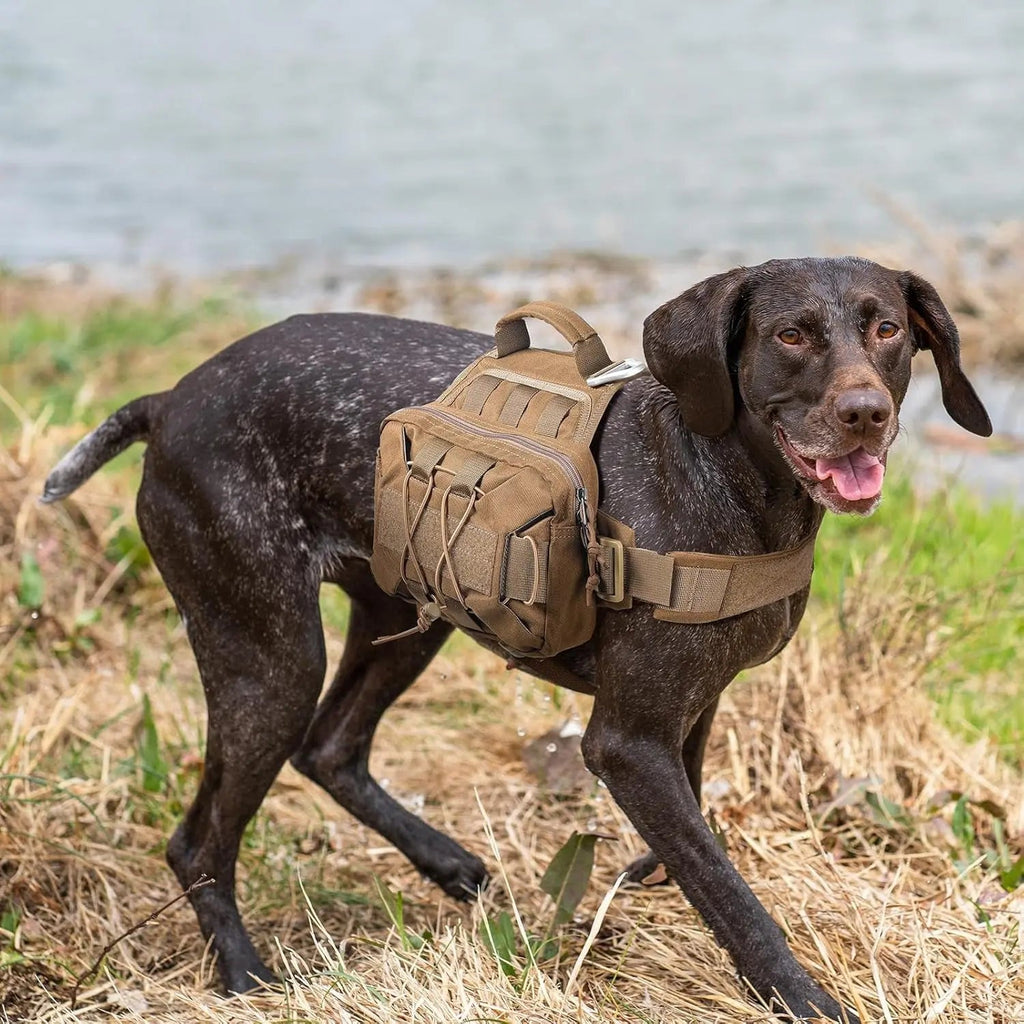 Dog Tactical Saddle Bag Camping Pack Large Dogs