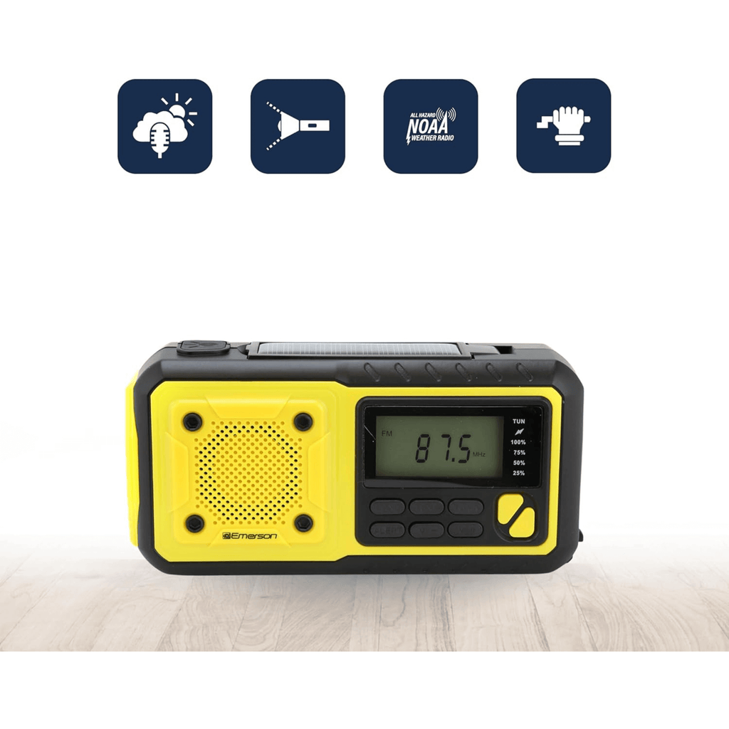 Emergency AMFM Radio with Weather Band / Flashlight / Power Bank