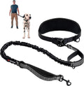 Hands Free Dog Leash Heavy Duty Bungee Waist Belt