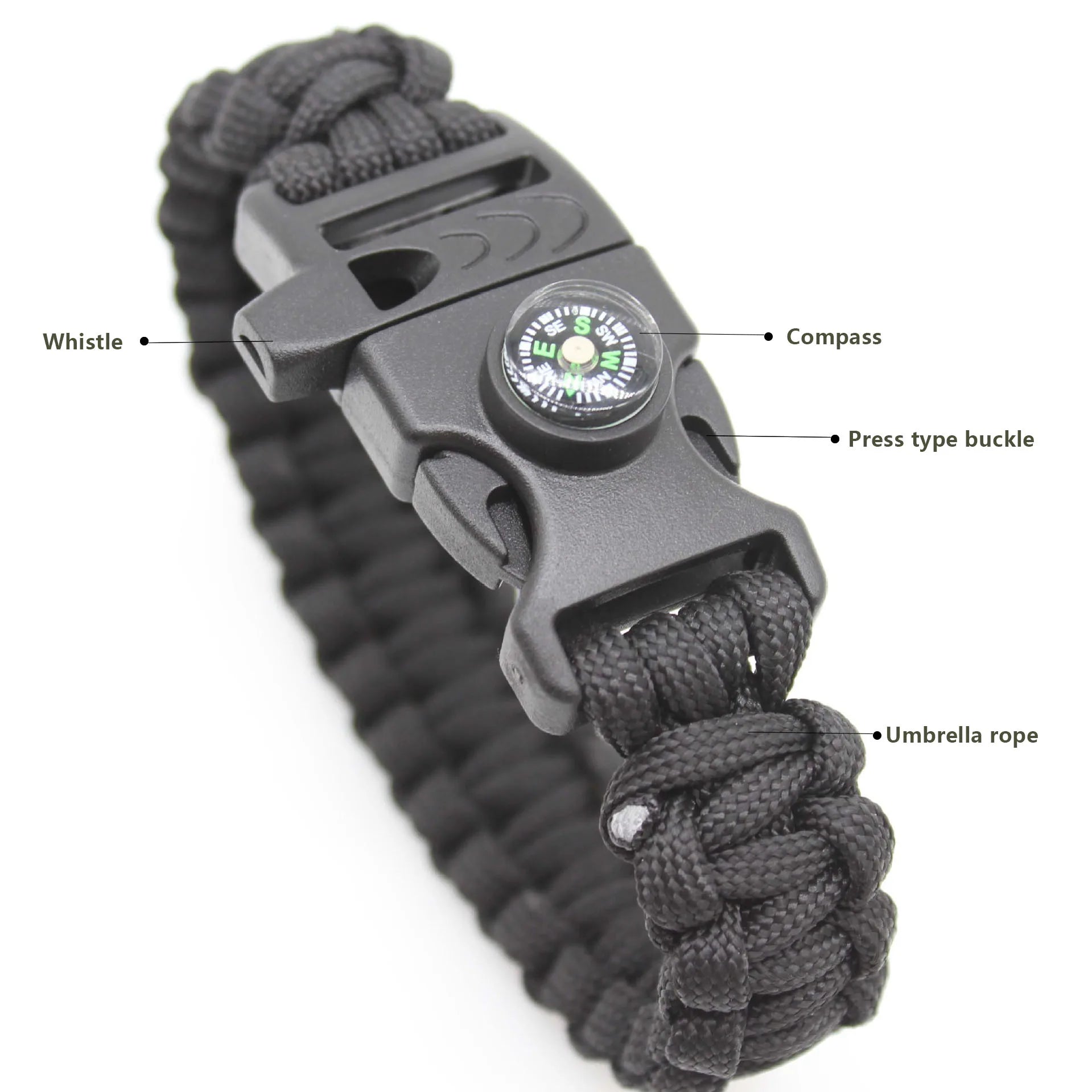 Multifunction Paracord Survival Bracelet