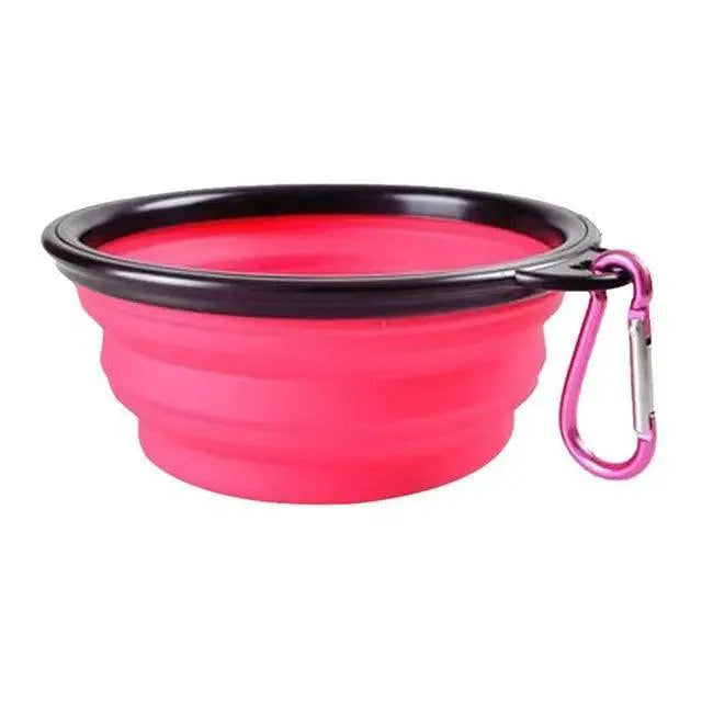 Collapsible Silicone Dog Food Water Bowl