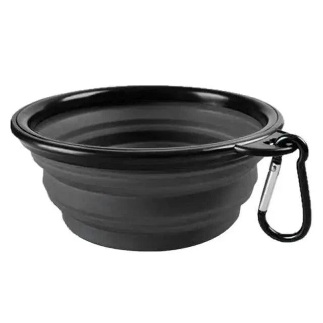 Collapsible Silicone Dog Food Water Bowl