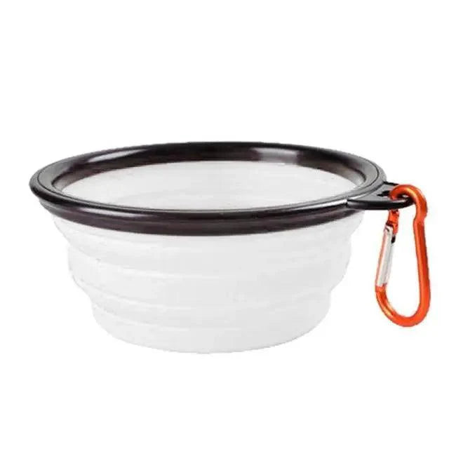 Collapsible Silicone Dog Food Water Bowl